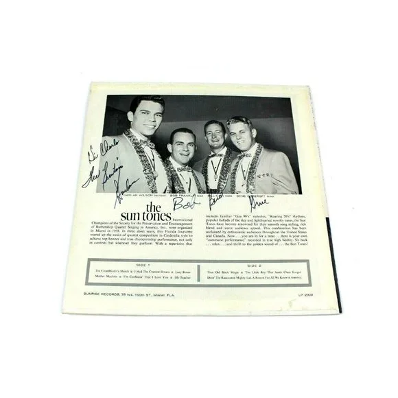 1962 The Sun Tones SIGNED A Touch Of Gold Album Vinyl LP Record
